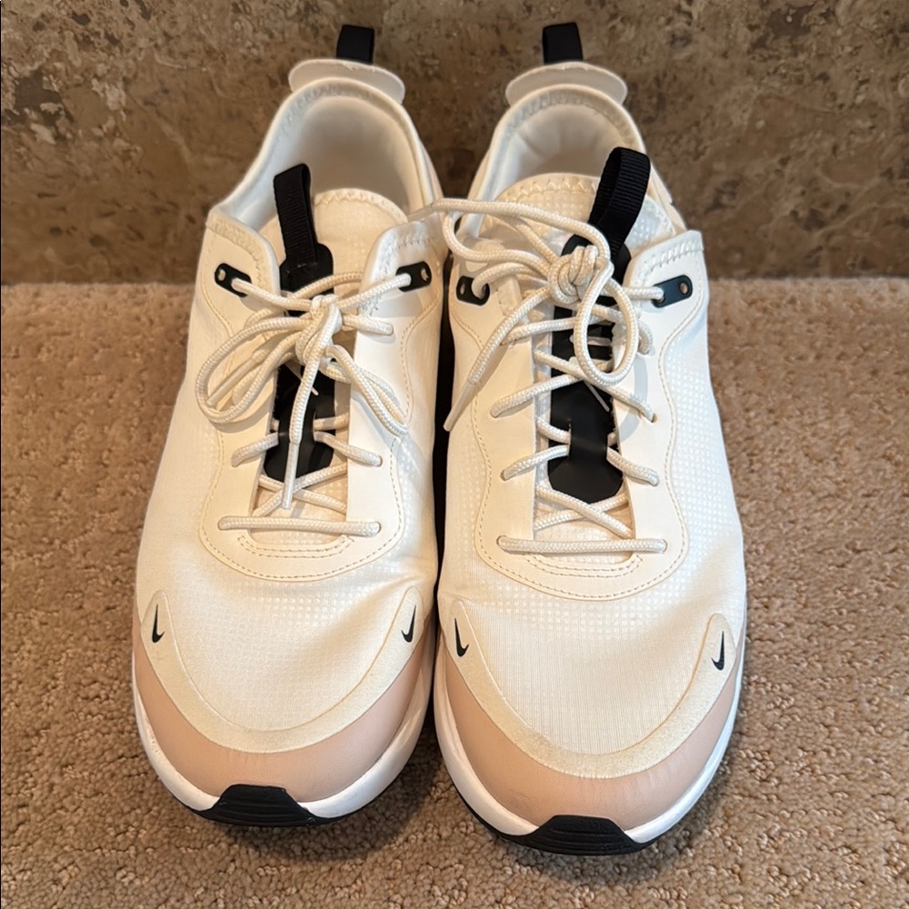 Nike Airmax Cream and Tan Sneakers